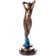 bronzov� socha na mramorov�m podstavci  �ensk� akt 5 - pohled 2 - www.glancshop.cz