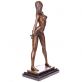 bronzov� socha na mramorov�m podstavci �ensk� akt 69 - pohled 2 - www.glancshop.cz
