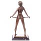 bronzov� socha na mramorov�m podstavci �ensk� akt 69 - pohled 3 - www.glancshop.cz