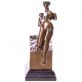 bronzov� socha na mramorov�m podstavci �ensk� akt 84 - pohled 4 - www.glancshop.cz
