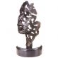 modern� bronzov� socha na mramorov�m podstavci 141 - pohled 2 - www.glancshop.cz