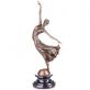 bronzov� socha na mramorov�m podstavci Tane�nice 118 - pohled 1 - www.glancshop.cz