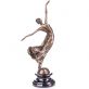 bronzov� socha na mramorov�m podstavci Tane�nice 118 - pohled 2 - www.glancshop.cz