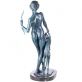 bronzov� socha na mramorov�m podstavci Diana 12 - pohled 2 - www.glancshop.cz