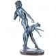 bronzov� socha na mramorov�m podstavci Diana 12 - pohled 3 - www.glancshop.cz