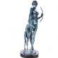 bronzov� socha na mramorov�m podstavci Diana 12 - pohled 4 - www.glancshop.cz