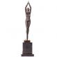 bronzov� socha Art Deco Tane�nice 3 - pohled 1 - www.glancshop.cz