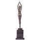 bronzov� socha Art Deco Tane�nice 3 - pohled 2 - www.glancshop.cz