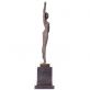 bronzov� socha Art Deco Tane�nice 3 - pohled 3 - www.glancshop.cz