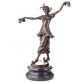 bronzov� socha na mramorov�m podstavci Tane�nice 122 - pohled 1 - www.glancshop.cz