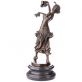 bronzov� socha na mramorov�m podstavci Tane�nice 122 - pohled 2 - www.glancshop.cz
