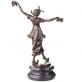 bronzov� socha na mramorov�m podstavci Tane�nice 122 - pohled 3 - www.glancshop.cz
