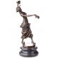 bronzov� socha na mramorov�m podstavci Tane�nice 122 - pohled 4 - www.glancshop.cz