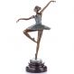 bronzov� socha na mramorov�m podstavci Baler�na 36 - pohled 1 - www.glancshop.cz