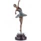bronzov� socha na mramorov�m podstavci Baler�na 36 - pohled 3 - www.glancshop.cz