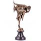bronzov� socha Art Deco na mramorov�m podstavci Tane�nice 147 - pohled 1 - www.glancshop.cz