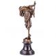 bronzov� socha Art Deco na mramorov�m podstavci Tane�nice 147 - pohled 2 - www.glancshop.cz