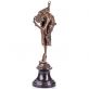 bronzov� socha Art Deco na mramorov�m podstavci Tane�nice 147 - pohled 3 - www.glancshop.cz