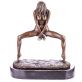 bronzov� socha na mramorov�m podstavci �ensk� akt 79 - pohled 1 - www.glancshop.cz