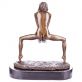 bronzov� socha na mramorov�m podstavci �ensk� akt 79 - pohled 2 - www.glancshop.cz