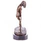 bronzov� socha na mramorov�m podstavci �ensk� akt 79 - pohled 3 - www.glancshop.cz