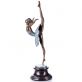 barevn� bronzov� socha Balerina na mramorov�m podstavci 103 - pohled 3 - www.glancshop.cz