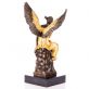 bronzov� socha na mramorov�m podstavci And�l 85 - pohled 2 - www.glancshop.cz