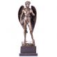 bronzov� socha na mramorov�m podstavci David 117 - pohled 1 - www.glancshop.cz