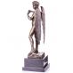 bronzov� socha na mramorov�m podstavci David 117 - pohled 3 - www.glancshop.cz