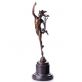 bronzov� socha Merkur na mramorov�m podstavci 179 - pohled 2 - www.glancshop.cz