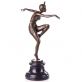 bronzov� socha Art Deco na mramorov�m podstavci Tane�nice 180 - pohled 2 -  www.glancshop.cz