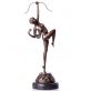 bronzov� socha Art Deco Diana s lukem na mramorov�m podstavci 104 - pohled 1 - www.glancshop.cz